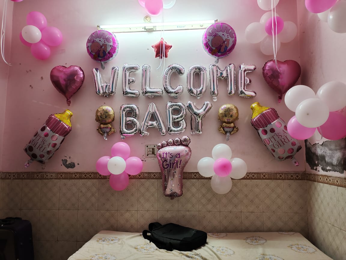 Welcome Baby Home Balloon Decoration Package