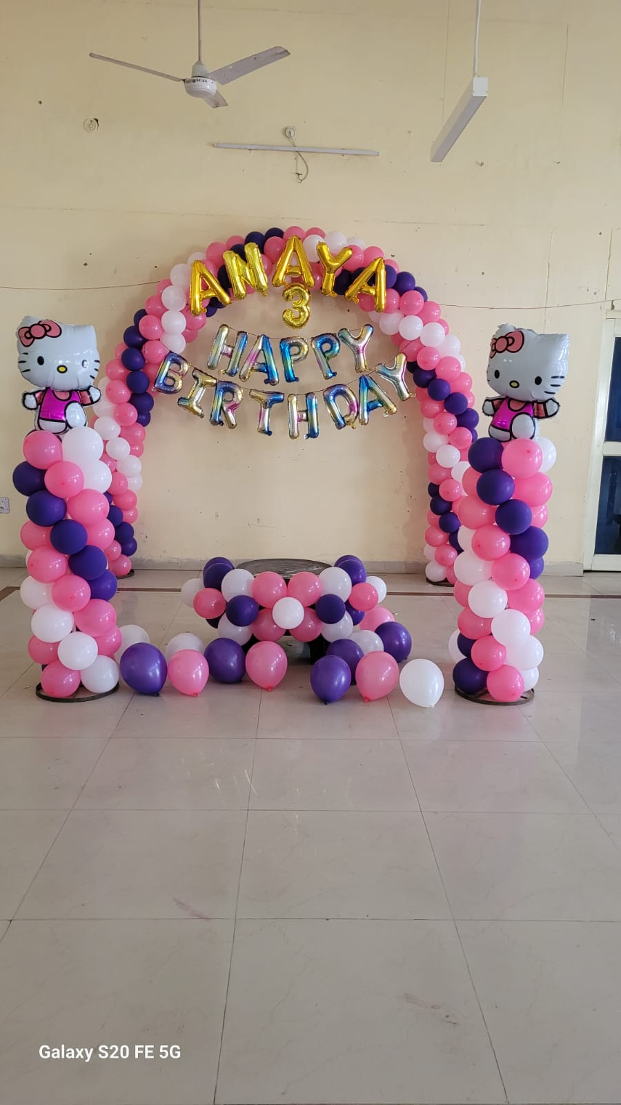 Standard Birthday Balloon Decoration Package at Home | Happy Birthday Party Setup with 350 Balloons