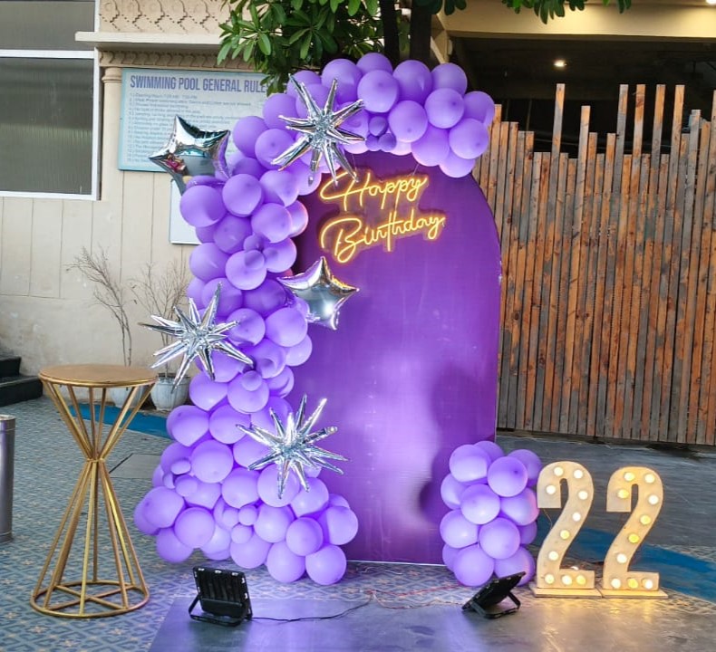 Lavender Luxury Birthday Backdrop Decoration Package