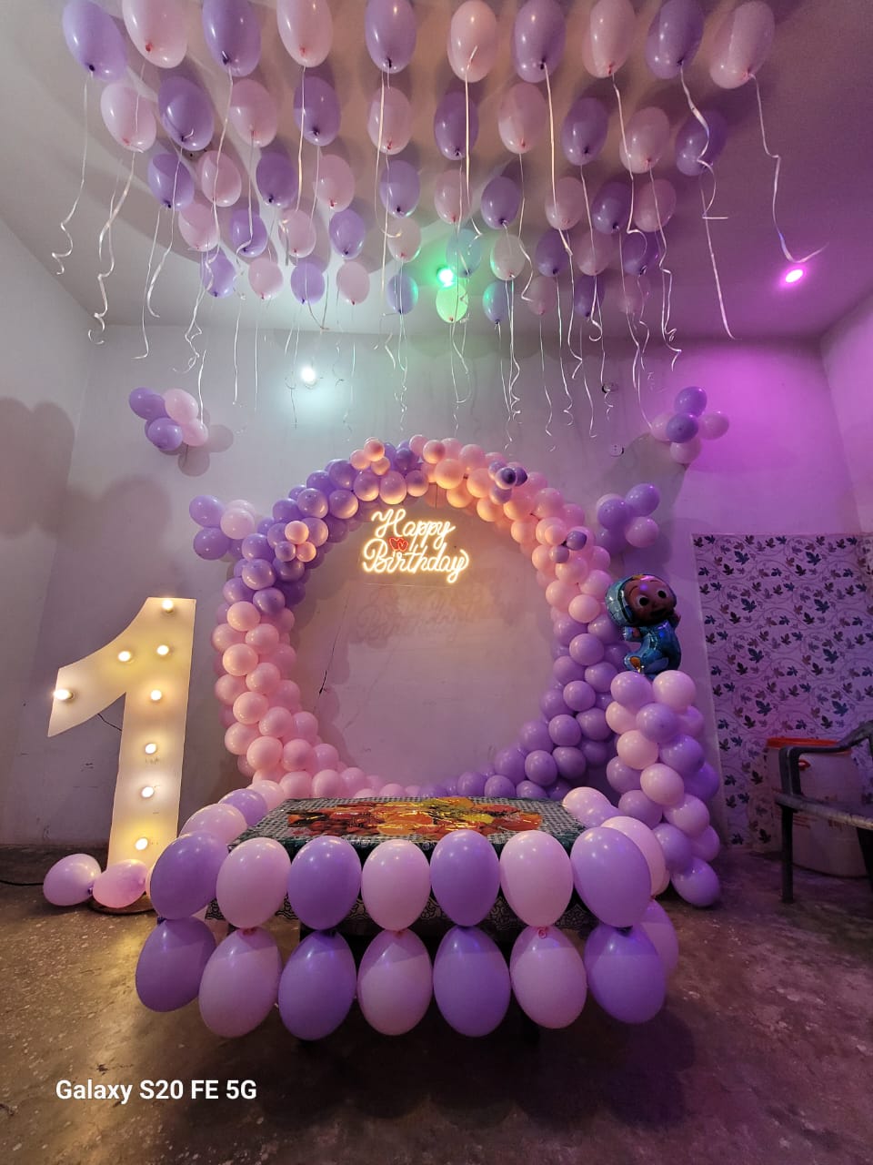 Lavender & Pink First Birthday Ring Decoration Package