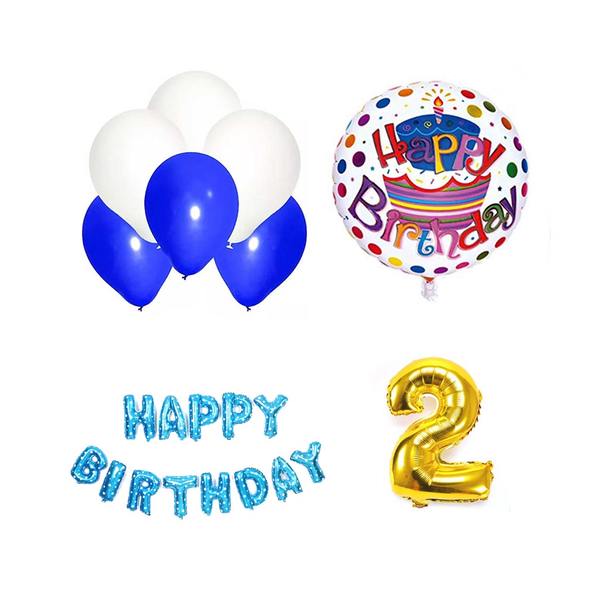 2nd Birthday Basic Balloon Combo Set